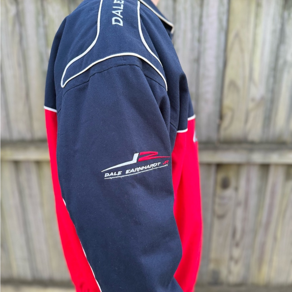 Vintage NASCAR Dale Earnhardt Jr Budweiser Racing Jacket - Picture 3 of 8